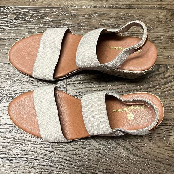 Tommy Bahama Women's Sakura Wedge Sandals Strappy Tan 9M - Picture 2 of 10